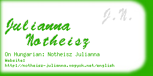 julianna notheisz business card